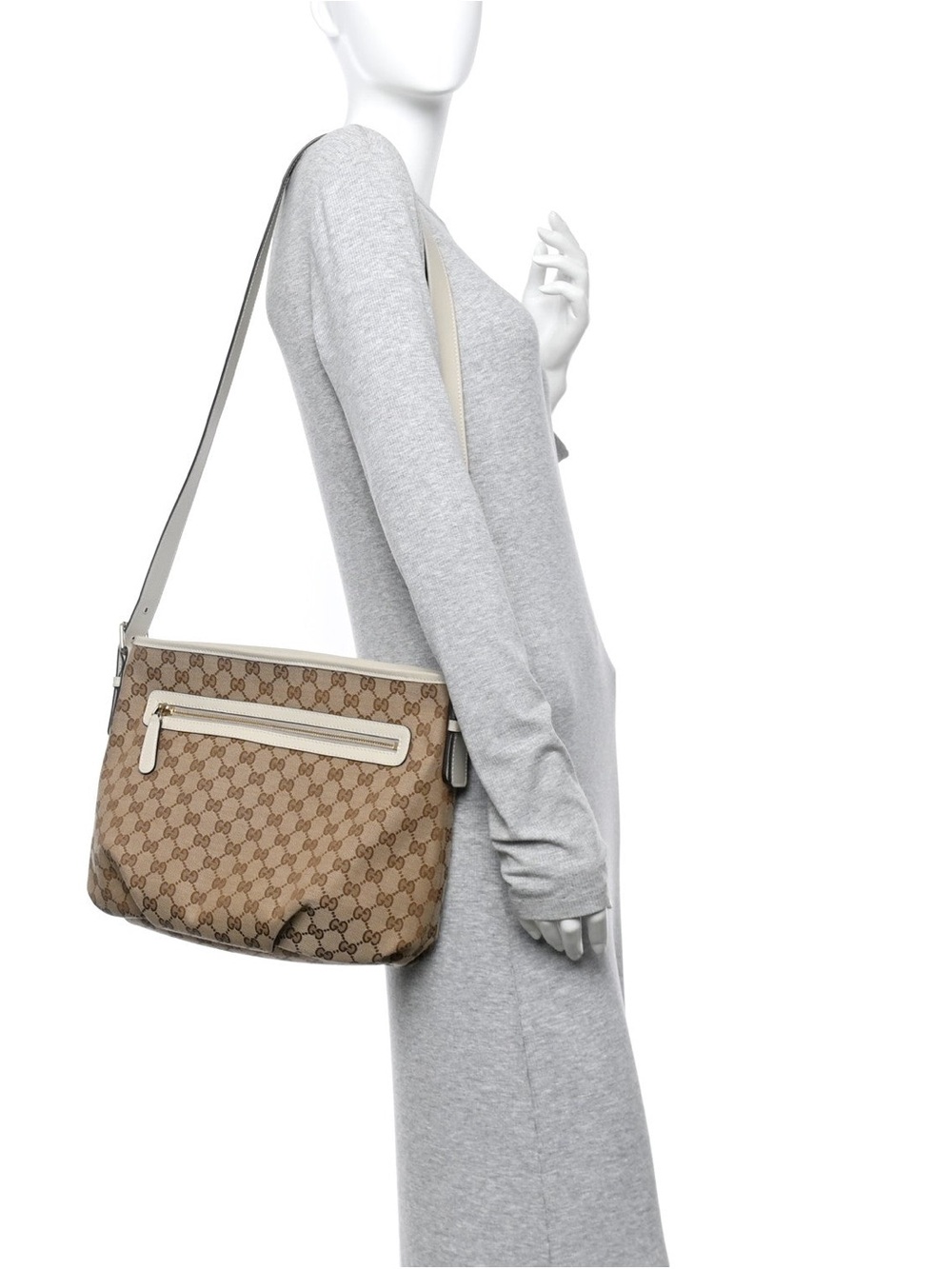 Gucci Brown GG Supreme Canvas Crossbody- BRAND NEW‎